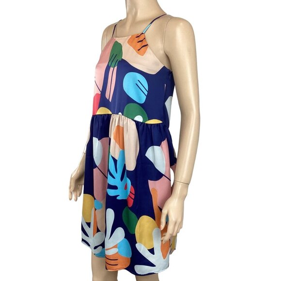 Crosby By Mollie Burch Size XS Sleeveless Dress NWOT Multicolor Abstract Print‎ - Picture 4 of 9